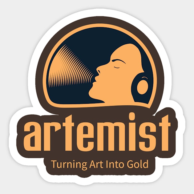 Artemist Sticker by onebadday